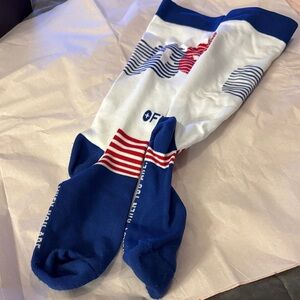Figs Patriotic Blue and White Socks USA